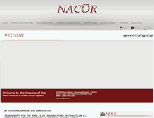 Tablet Screenshot of nacor.ca
